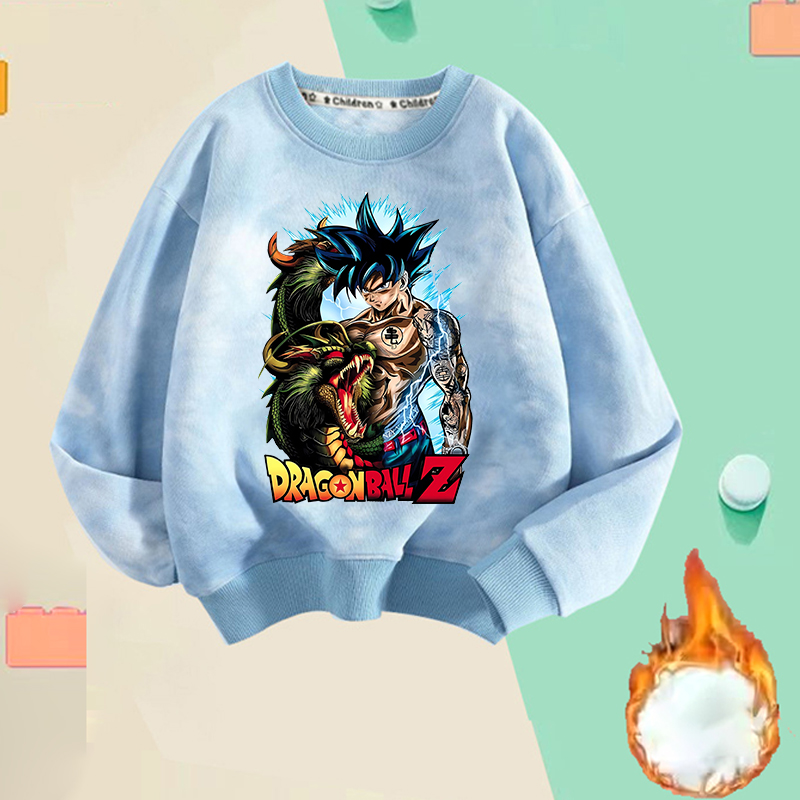 Baby Clothing In Japan - 新しいドラゴンボール薄型フリースパーカー漫画悟空男性トレーナー男のファッションプルオーバーベビーアニメクールトップス春秋服