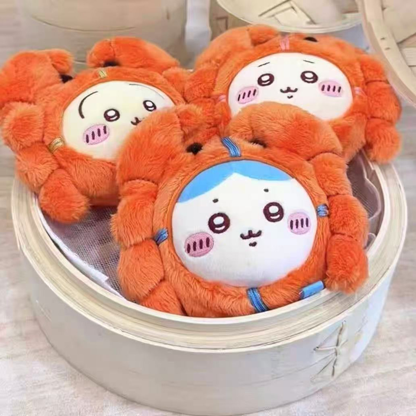 Baby Clothing Hangers - カニ毛皮テディベア人形ハンガーおもちゃ毛皮ベビーおもちゃハンガーキーホルダー可愛い在庫あり長野ギフトハチワレウサギCヒー