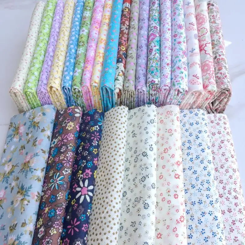 Baby Clothing Quilt - 純綿の田舎風花柄プリント生地、ベビー服、ドレス、手作り縫製、DIYキルティング、ソフトコットン工芸用
