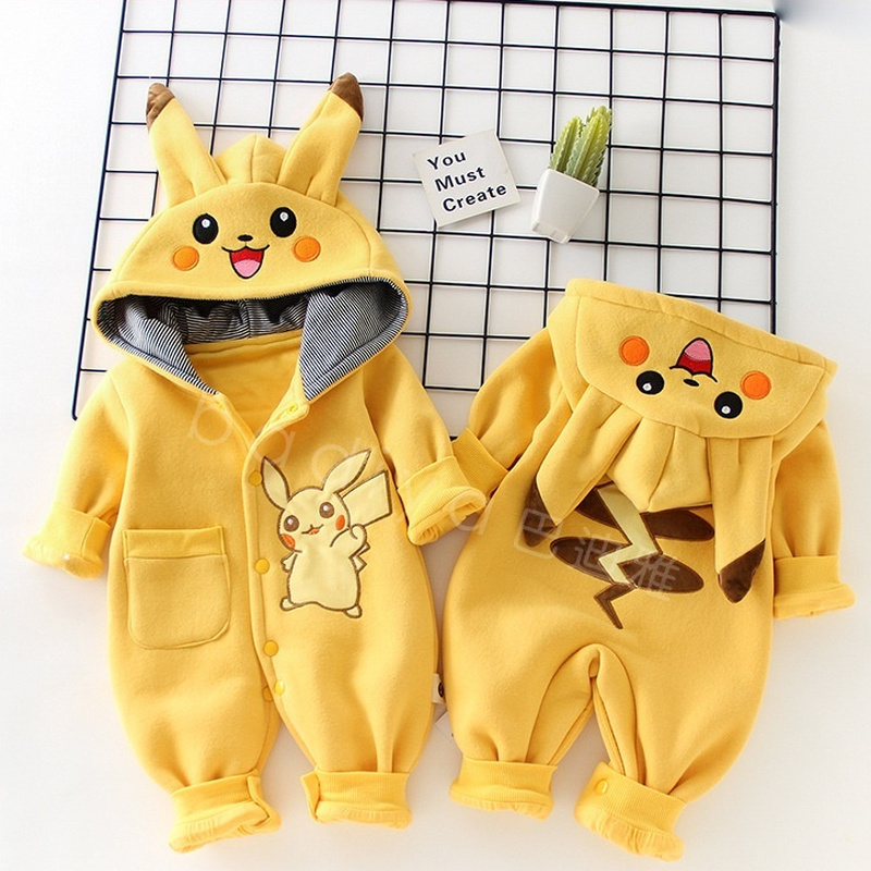 Baby Clothing In Japan - 漫画ポケットモンスターベビーパジャマ新生児かわいい冬長袖子供ロンパース服赤ちゃん幼児の服カバーオールギフト