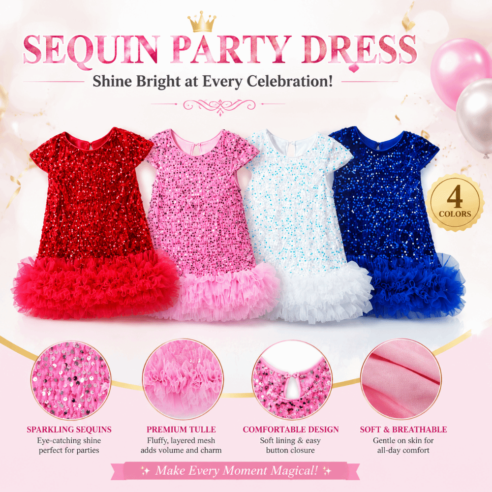 Baby Tutu Skirt - 新しい半袖女の子スパンコールベストスカートふわふわメッシュスパンコール女の子ドレス衣装エレガントプリンセスチュチュドレスハロウィン