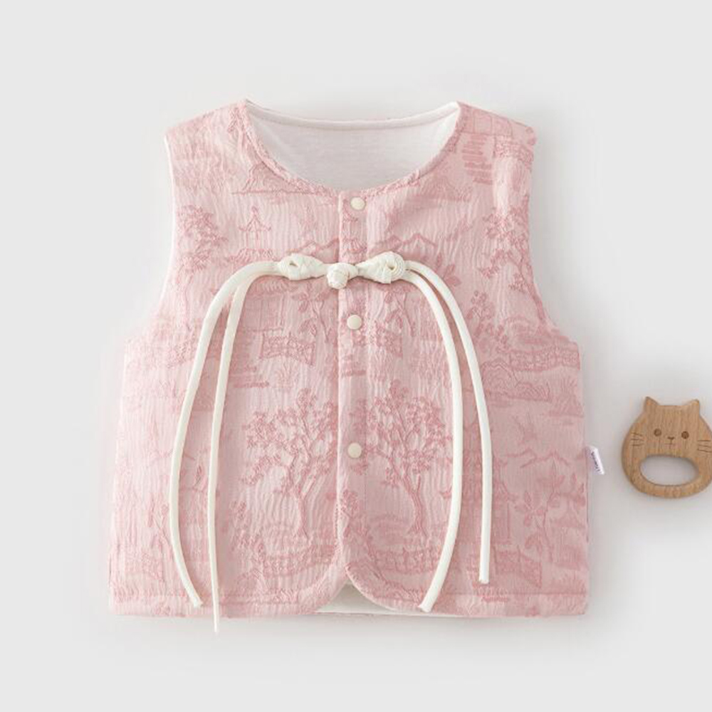 Baby Clothing Quilt - ベビー中国の新年ベストキルティング暖かい秋冬 1 歳の誕生日幼児上着チョッキ女の赤ちゃん服