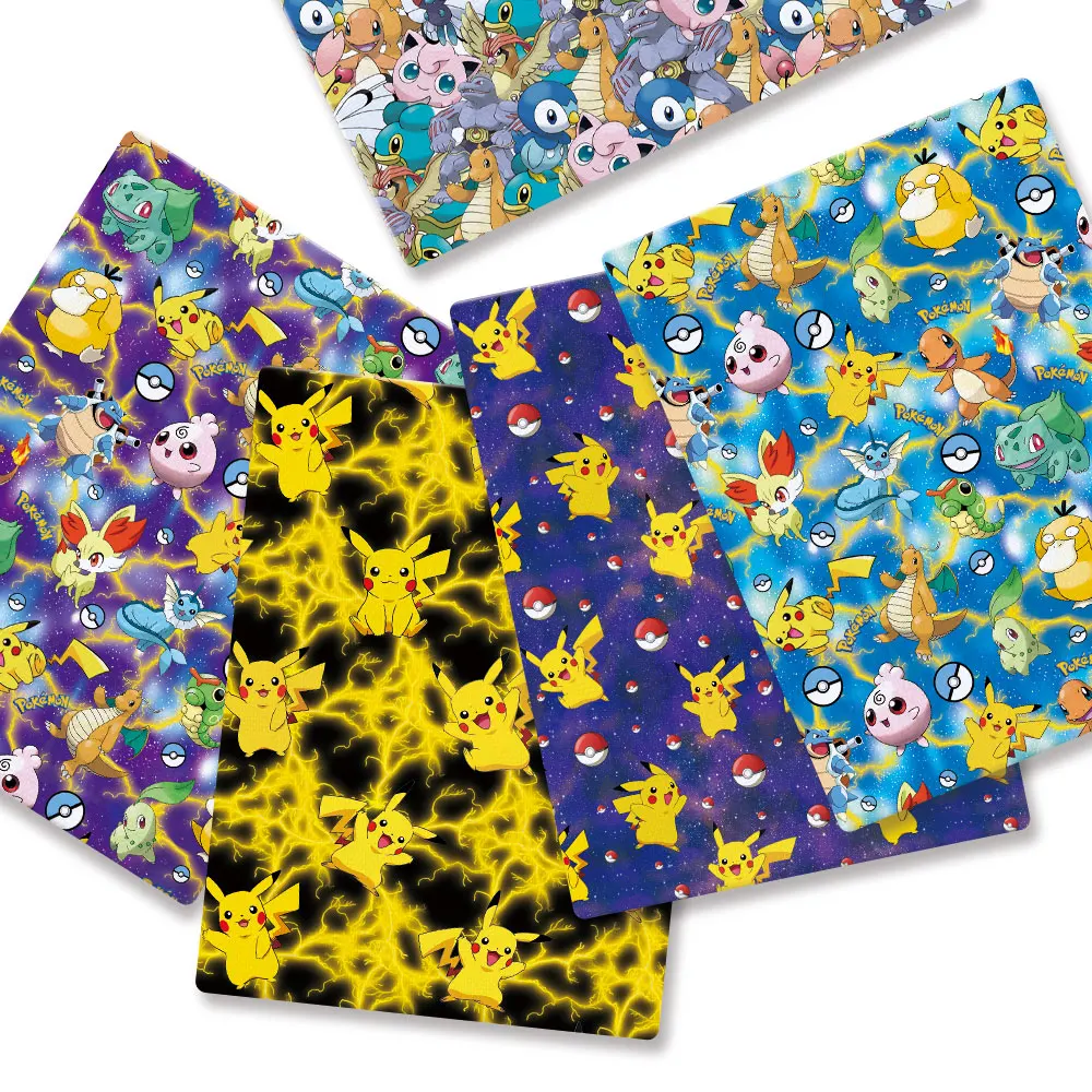 Baby Clothing In Japan - 子供のためのポケモン漫画プリント生地,手作りの縫製,パッチワーク,キルティング,ベビードレス,ホームシート,140x50cm