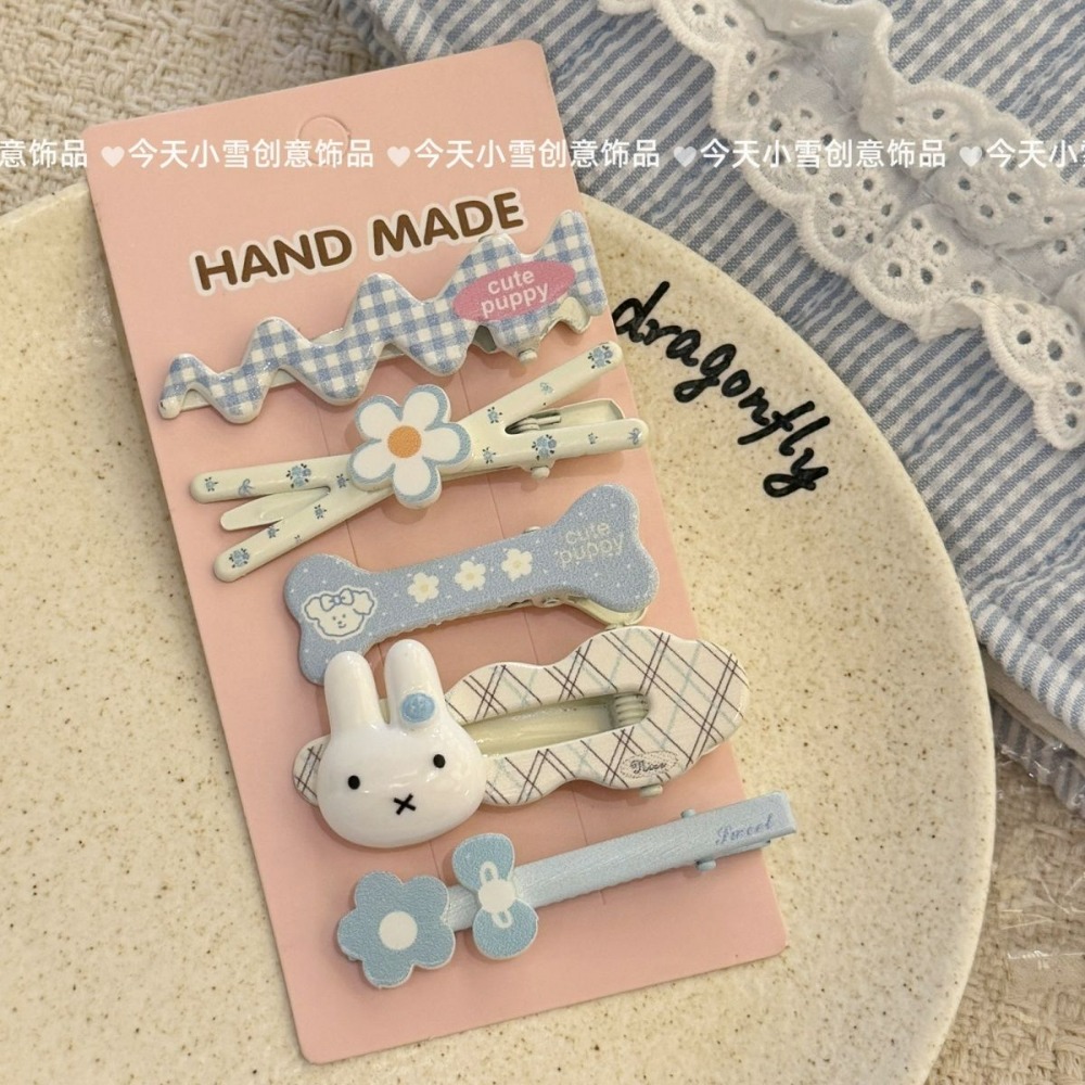 Baby Clothing In Japan - 5個入り ミッフィー ヘアクリップ 可愛いベビー用サイドバングクリップ カワイイ漫画ヘア飾り アクセサリー