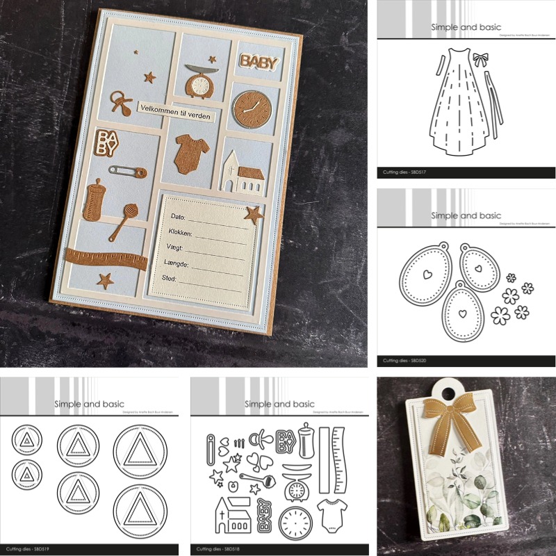 洗礼式用ガウンベビーアイコンクラフト金属切削ダイスモールドス - Baby Clothing Icon のレビューと価格