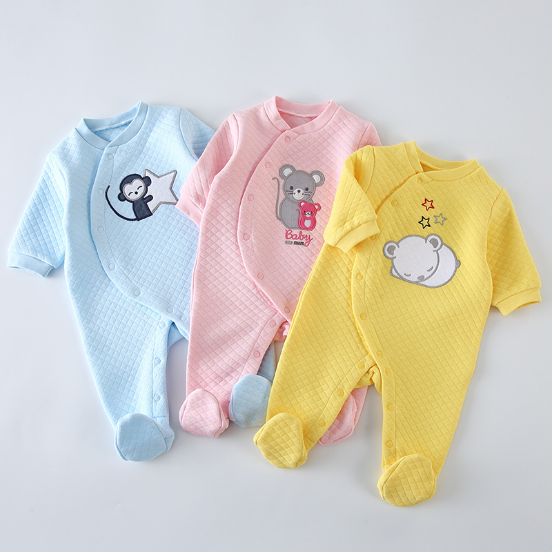 ベビーコットンロンパース服新生児長袖ユニセックスワンピースパ - Baby Clothing Next のレビューと価格