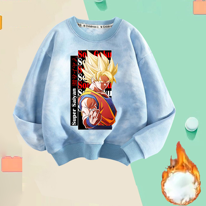 新しいドラゴンボール薄型フリースパーカー漫画悟空男性トレーナ - Baby Clothing In Japan のレビューと価格