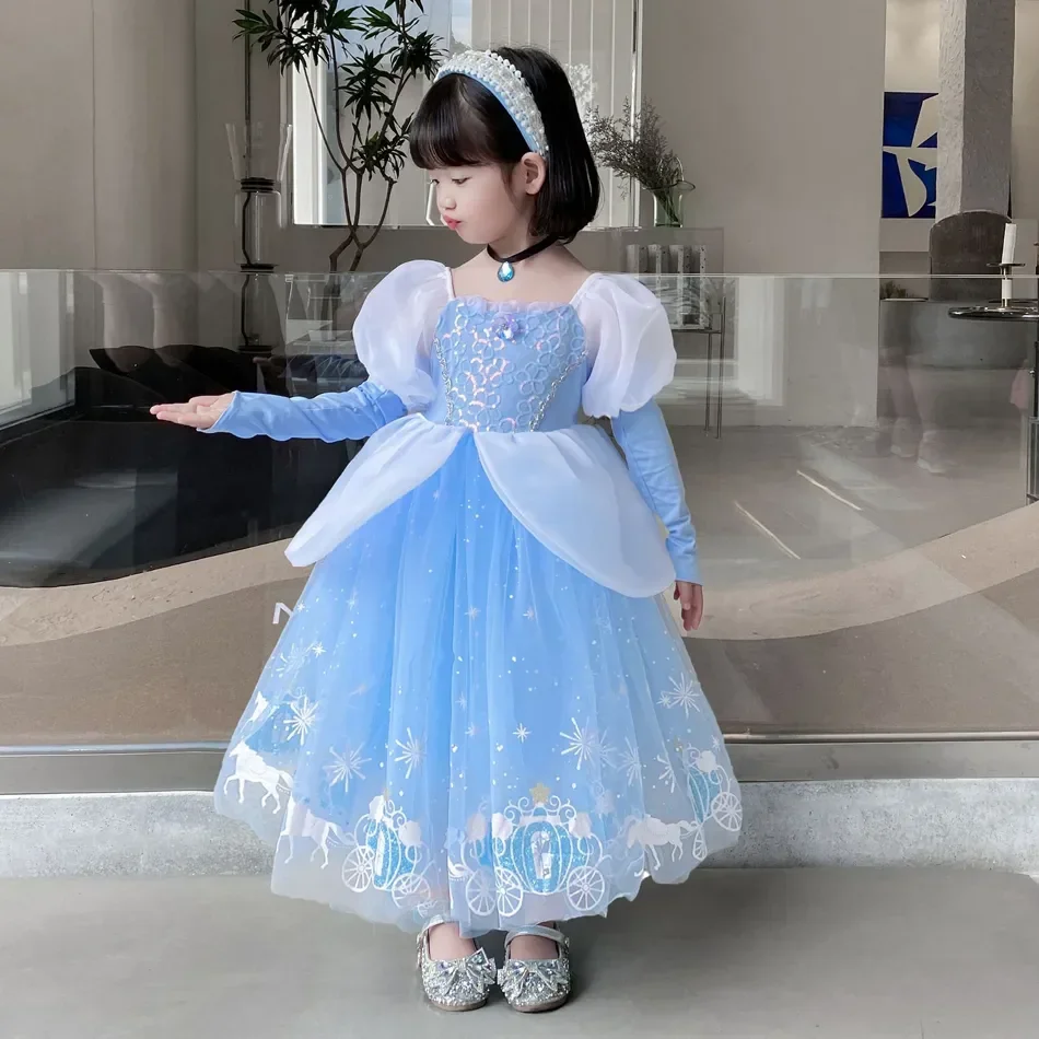 シンデレラプリンセスコスプレドレス女の子子供ボールガウンスパ - Baby Tutu Skirt のレビューと価格