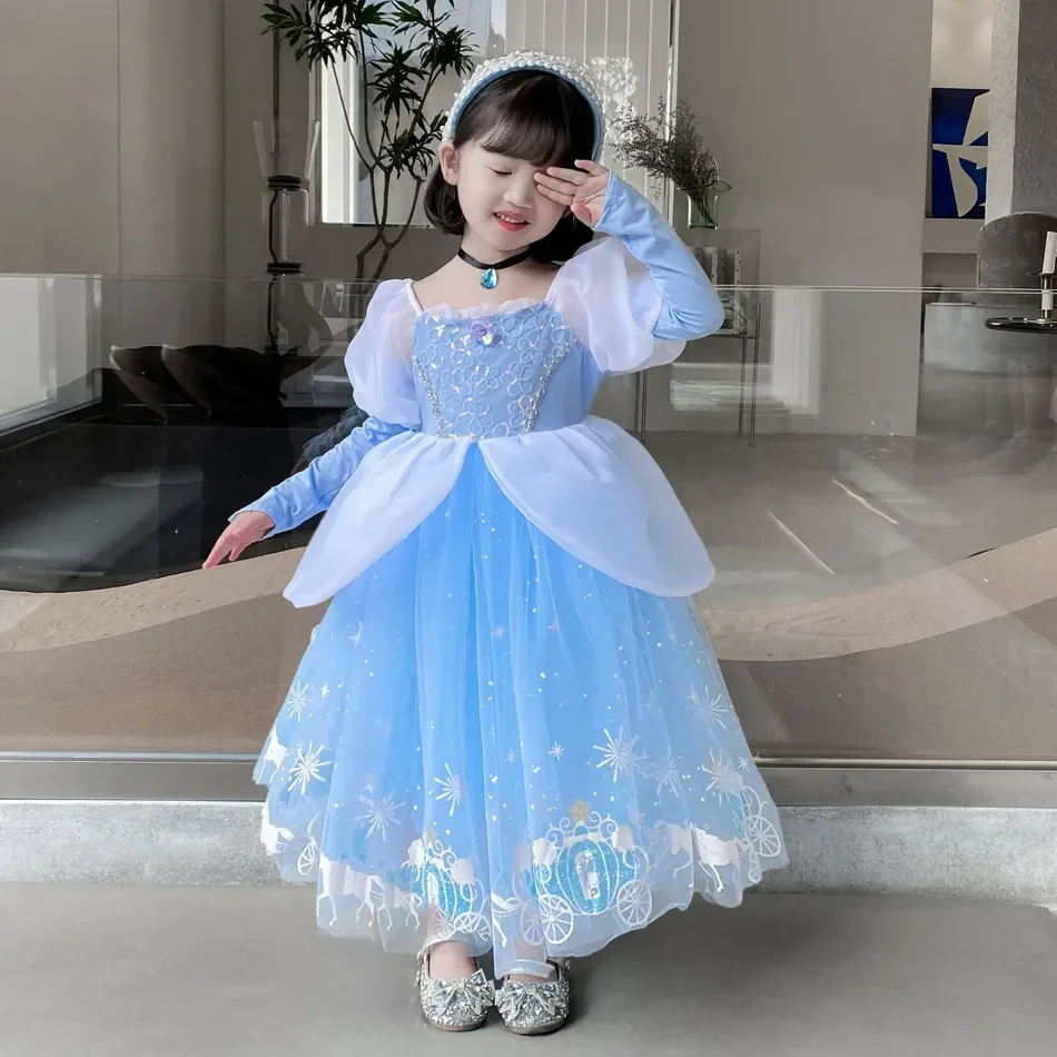 シンデレラプリンセスコスプレドレス女の子子供ボールガウンスパ - Baby Tutu Skirt のレビューと価格