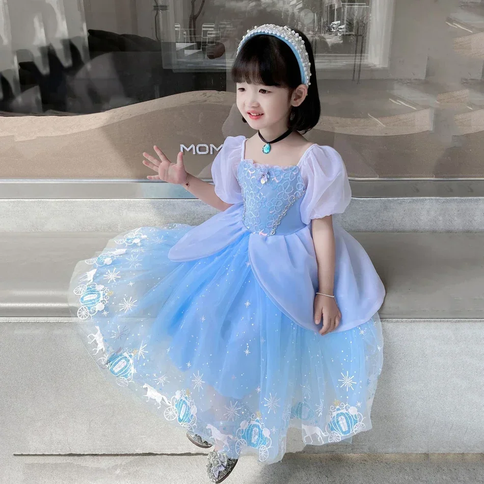 シンデレラプリンセスコスプレドレス女の子子供ボールガウンスパ - Baby Tutu Skirt のレビューと価格