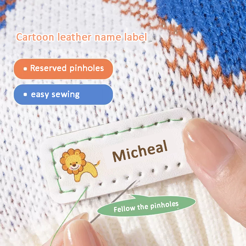 カスタマイズされた名前入りレザーレーザー刻印ステッカー、子供 - Baby Clothing Quilt のレビューと価格