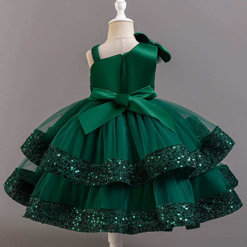 小さな女の子のための花柄の短いスパンコールドレス,誕生日パー - Baby Clothing Dresser のレビューと価格