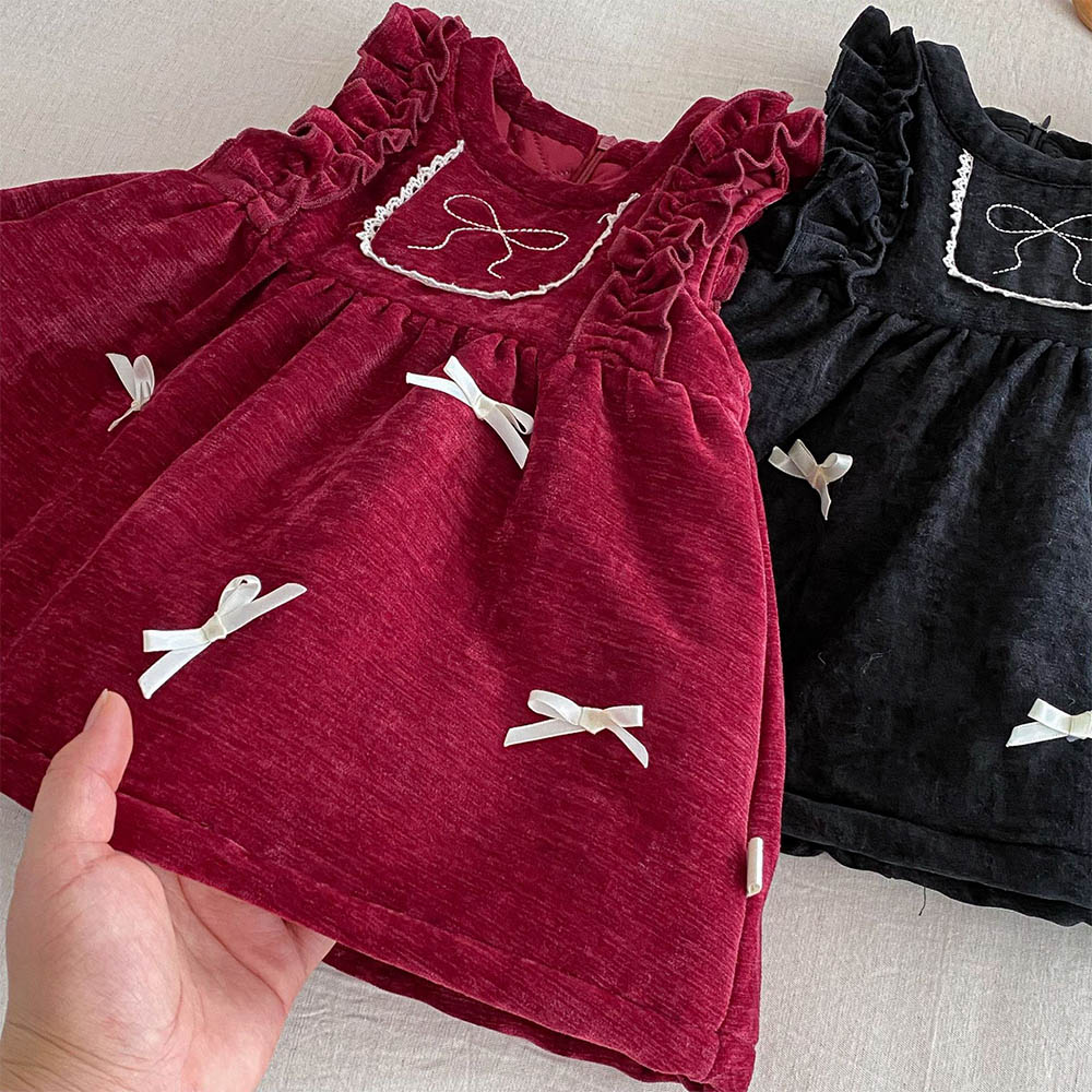 女の子のクリスマスドレスノースリーブキルティング暖かい冬子供 - Baby Clothing Quilt のレビューと価格