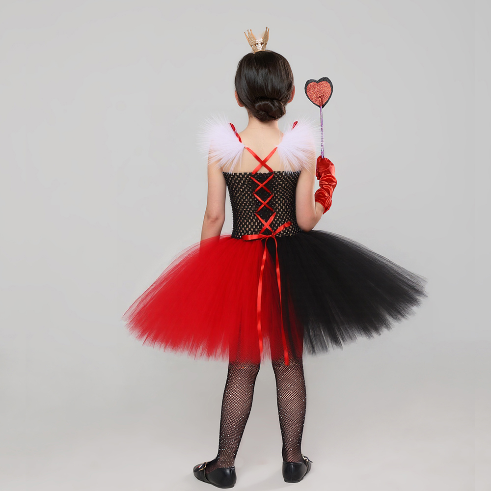 ハートの女王チュチュコスチュームドレス 女の子 アリスインワ - Baby Tutu Skirt のレビューと価格