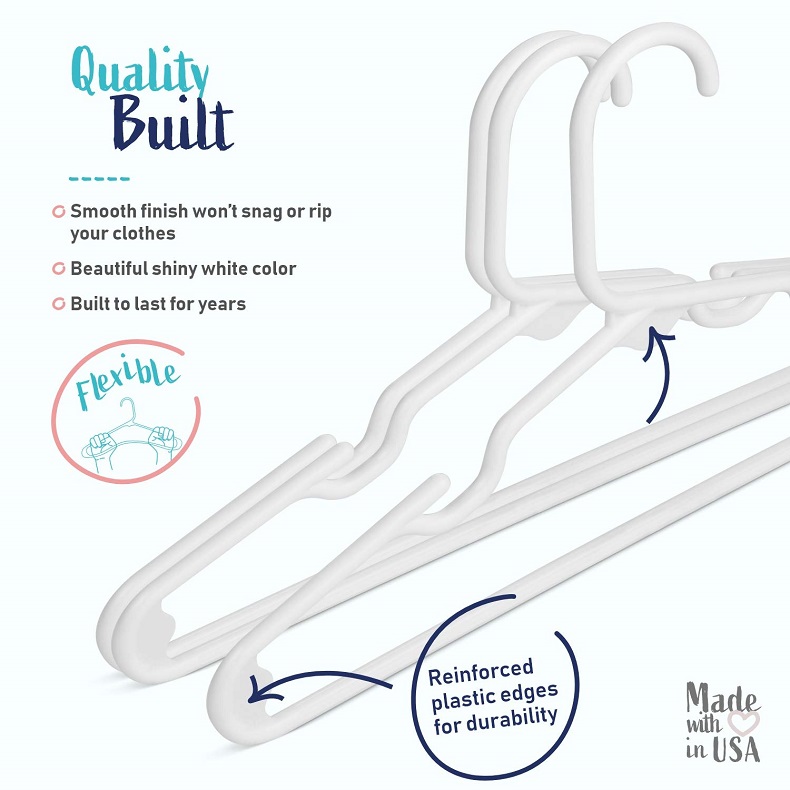 20個セット - 子供用プラスチックハンガー、ベビーハンガー - Baby Clothing Hangers のレビューと価格