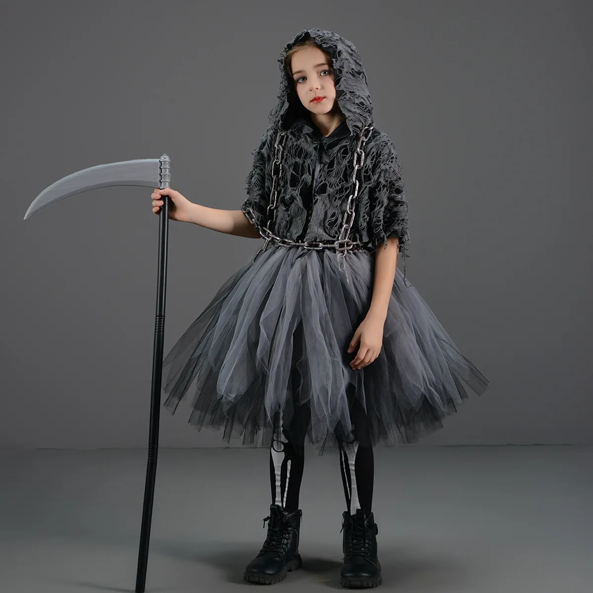 子供用ハロウィンコスプレ怖い死神コスチューム女の子用チュチュ - Baby Tutu Skirt のレビューと価格