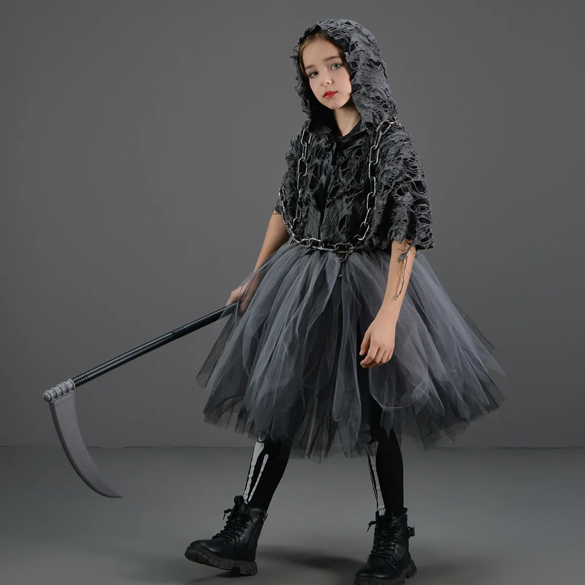 子供用ハロウィンコスプレ怖い死神コスチューム女の子用チュチュ - Baby Tutu Skirt のレビューと価格