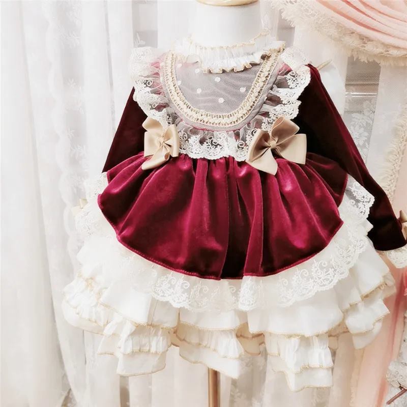 女の子のためのスペイン語のイブニングドレス,ヴィンテージのピ - Baby Clothing Dresser のレビューと価格