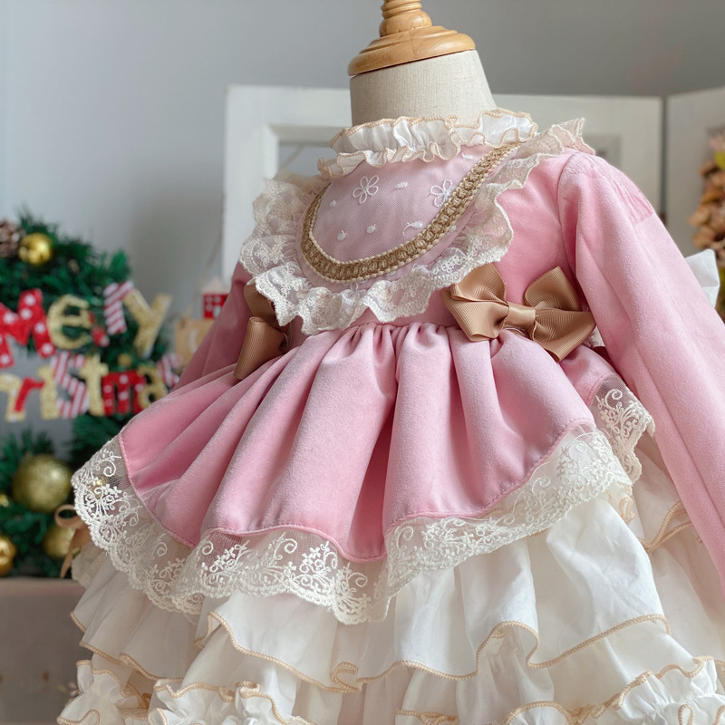 女の子のためのスペイン語のイブニングドレス,ヴィンテージのピ - Baby Clothing Dresser のレビューと価格