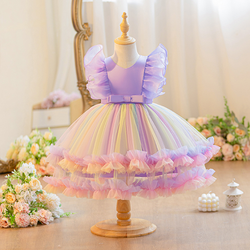 ベビー新しいメッシュプリンセスドレスガールズファッション 7 - Baby Clothing Dresser のレビューと価格