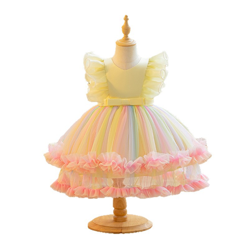 ベビー新しいメッシュプリンセスドレスガールズファッション 7 - Baby Clothing Dresser のレビューと価格