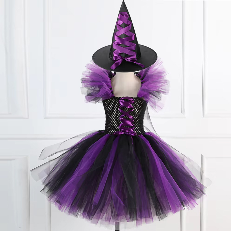 女の子用ハロウィン魔女コスチューム、チュールチュチュドレスと - Baby Tutu Skirt のレビューと価格