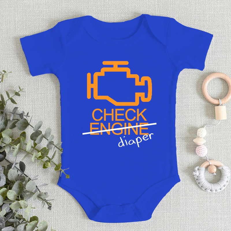 面白いチェック柄おむつレターデザイン肌に優しいベビー男の子女 - Baby Clothing Next のレビューと価格