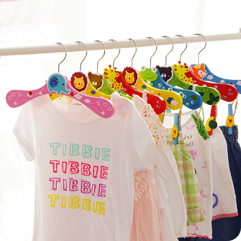 衣類用木製動物ハンガー,衣類ラック,クローゼットオーガナイザ - Baby Clothing Hangers のレビューと価格
