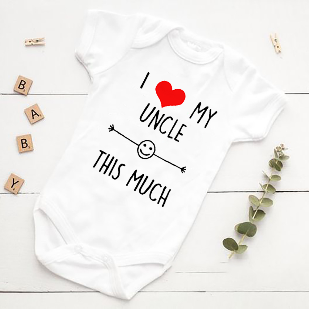 私は叔父を愛していますこのほど新生児ロンパース幼児女の子男の - Baby Clothing Next のレビューと価格