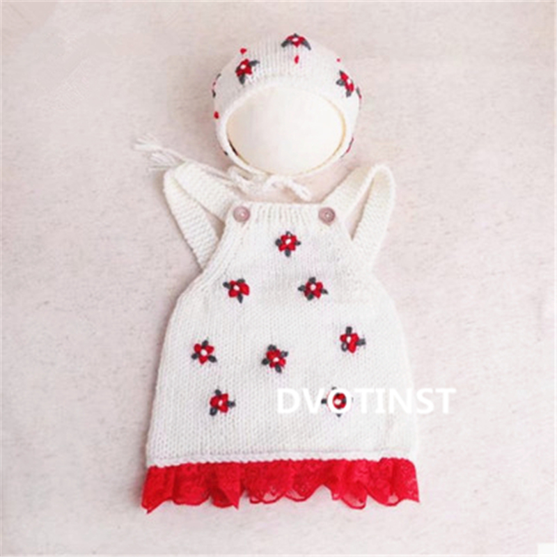 新生児の写真撮影の小道具かぎ針編みニット服帽子衣装セット F - Baby Clothing Crochet のレビューと価格