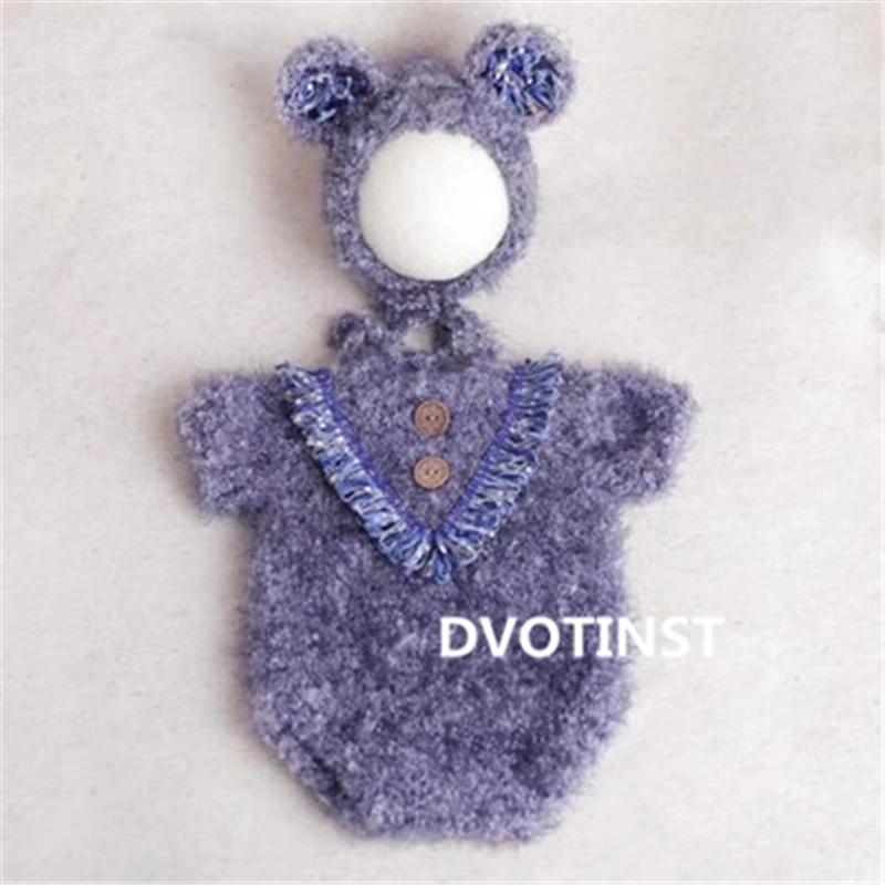 新生児の写真撮影の小道具かぎ針編みニット服帽子衣装セット F - Baby Clothing Crochet のレビューと価格
