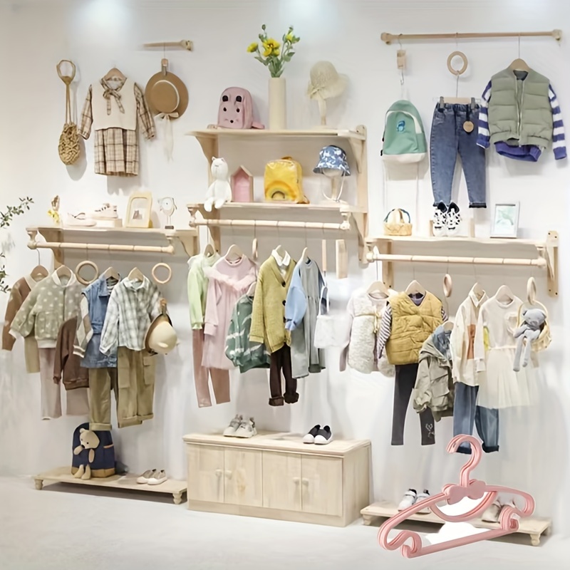 10 個の子供用ハンガー、ポータブルプラスチックディスプレイ - Baby Clothing Hangers のレビューと価格