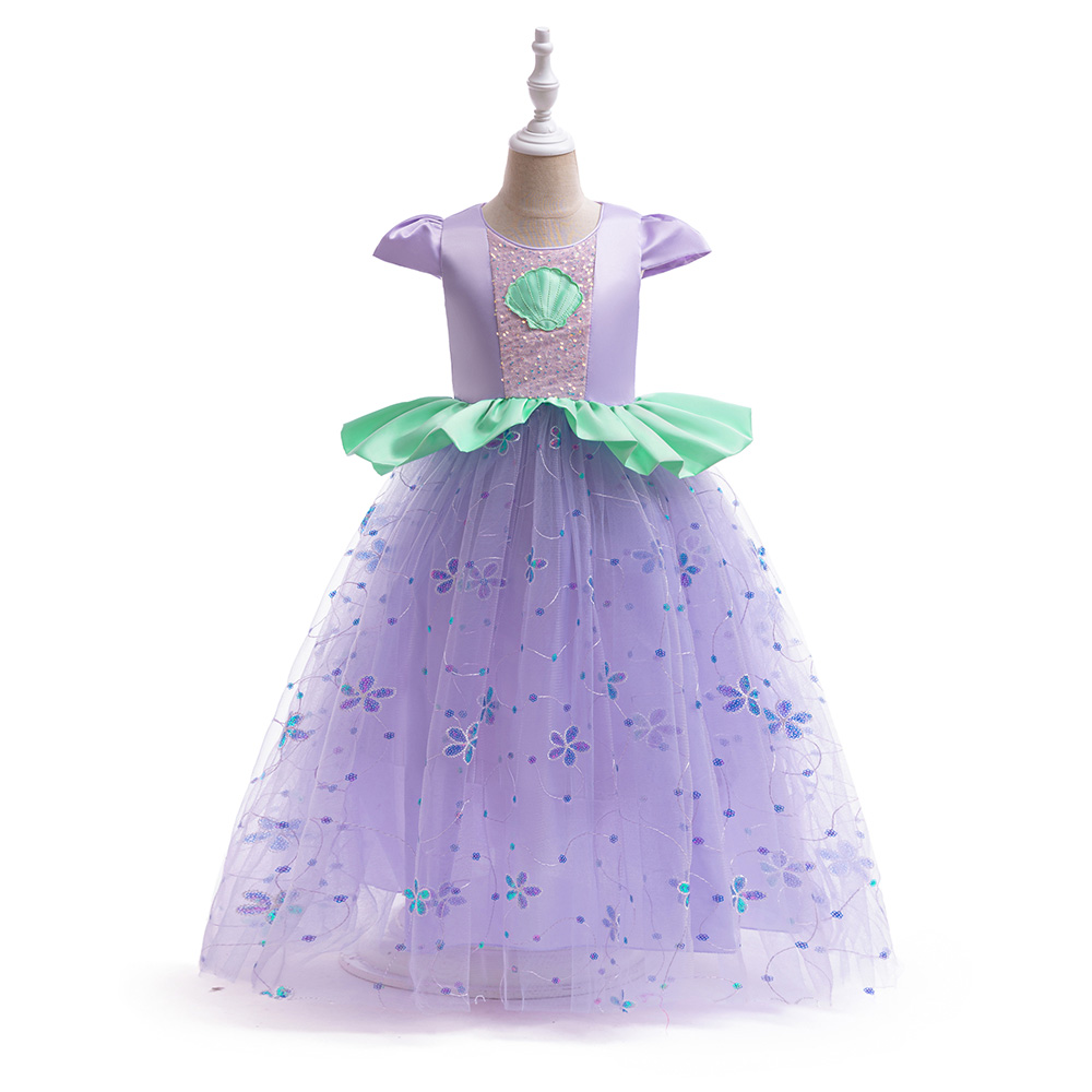 女の子のためのリトルマーメイドアリエルプリンセスコスチューム - Baby Tutu Skirt のレビューと価格
