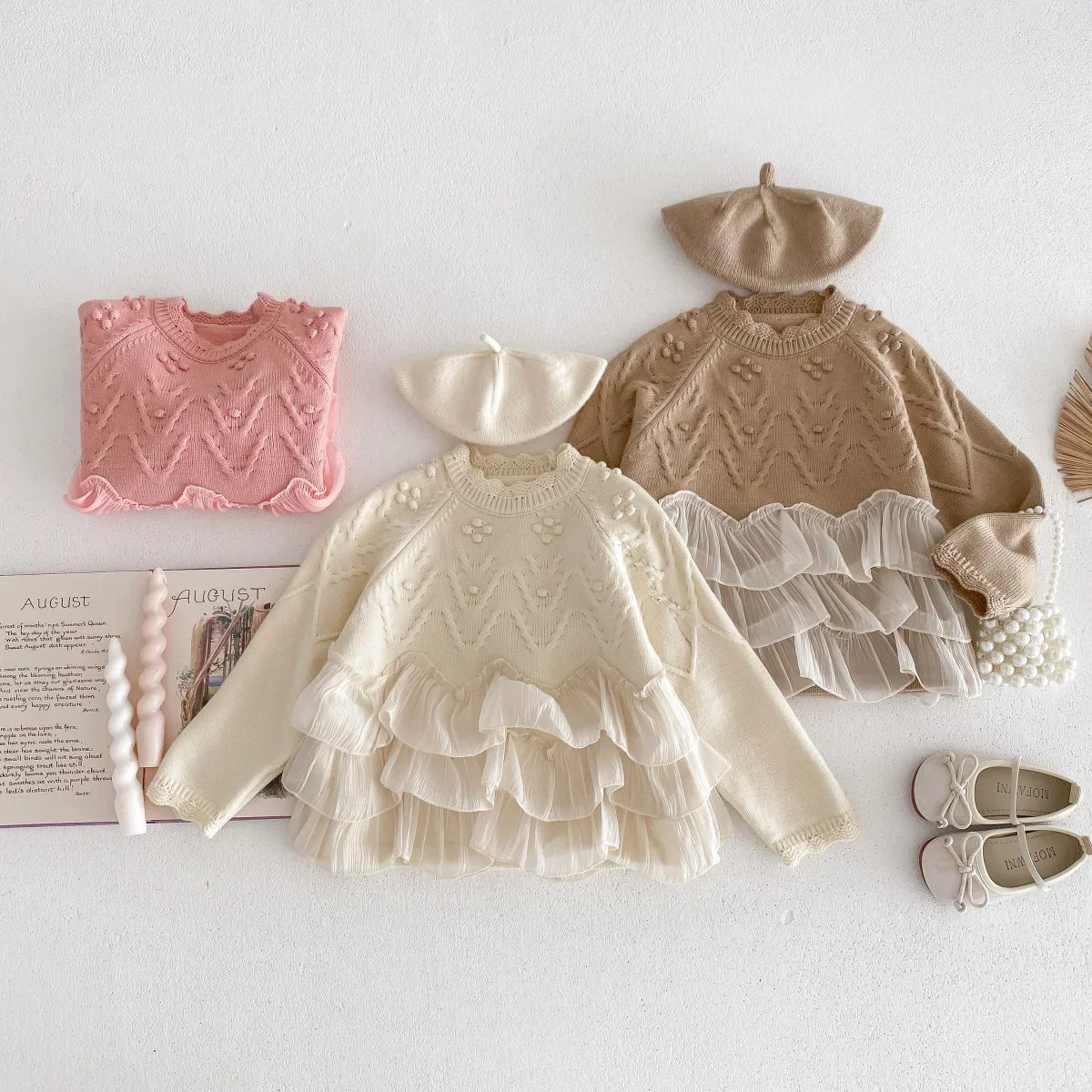 2025 春キッズベビーガールズファッショントップセーター  - Baby Clothing In Japan のレビューと価格