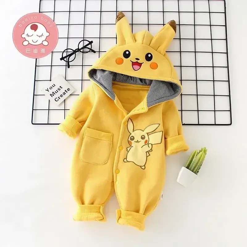 漫画ポケットモンスターベビーパジャマ新生児かわいい冬長袖子供 - Baby Clothing In Japan のレビューと価格