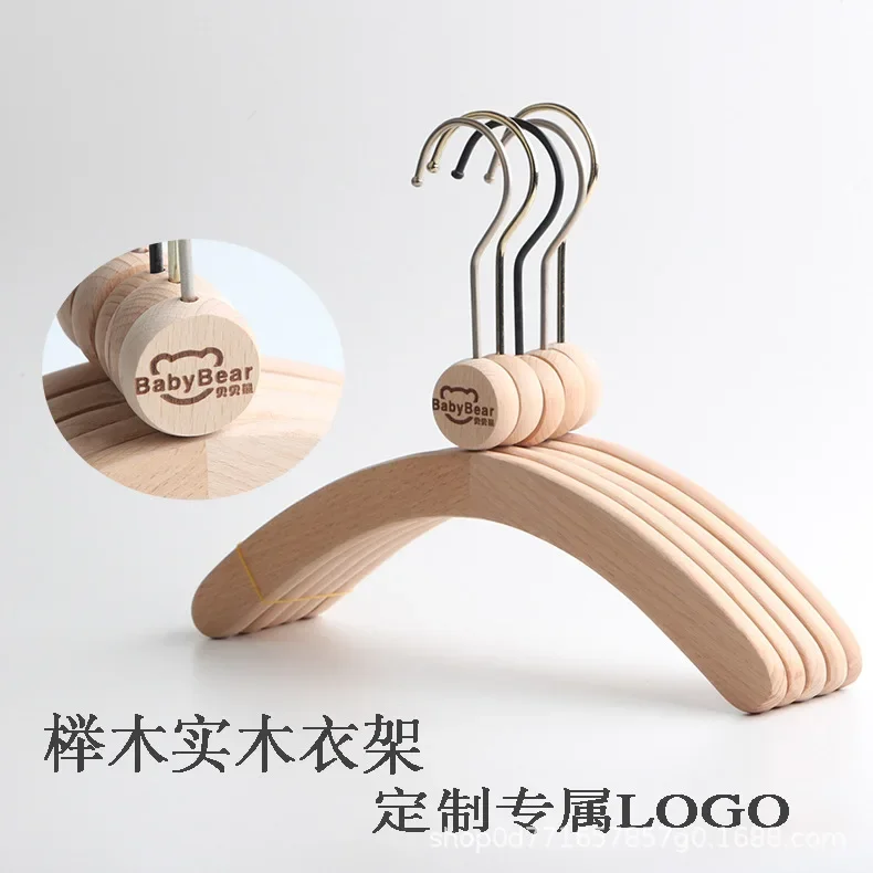 10 個子供用無垢材ハンガー家庭用ベビー子供服木製滑り止めハ - Baby Clothing Hangers のレビューと価格