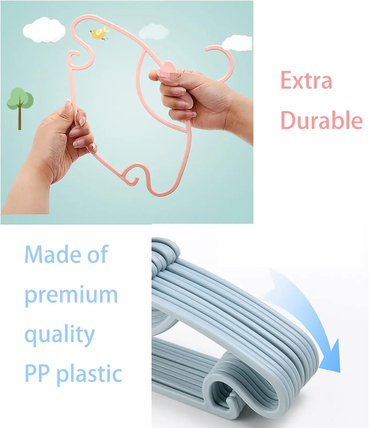 ベビー服ラック プラスチック製タオルディスプレイ スカーフハ - Baby Clothing Hangers のレビューと価格