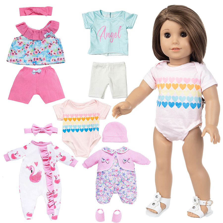 人形の服 18 インチリボーンドール用かわいいパジャマスーツ - Baby Clothing Next のレビューと価格