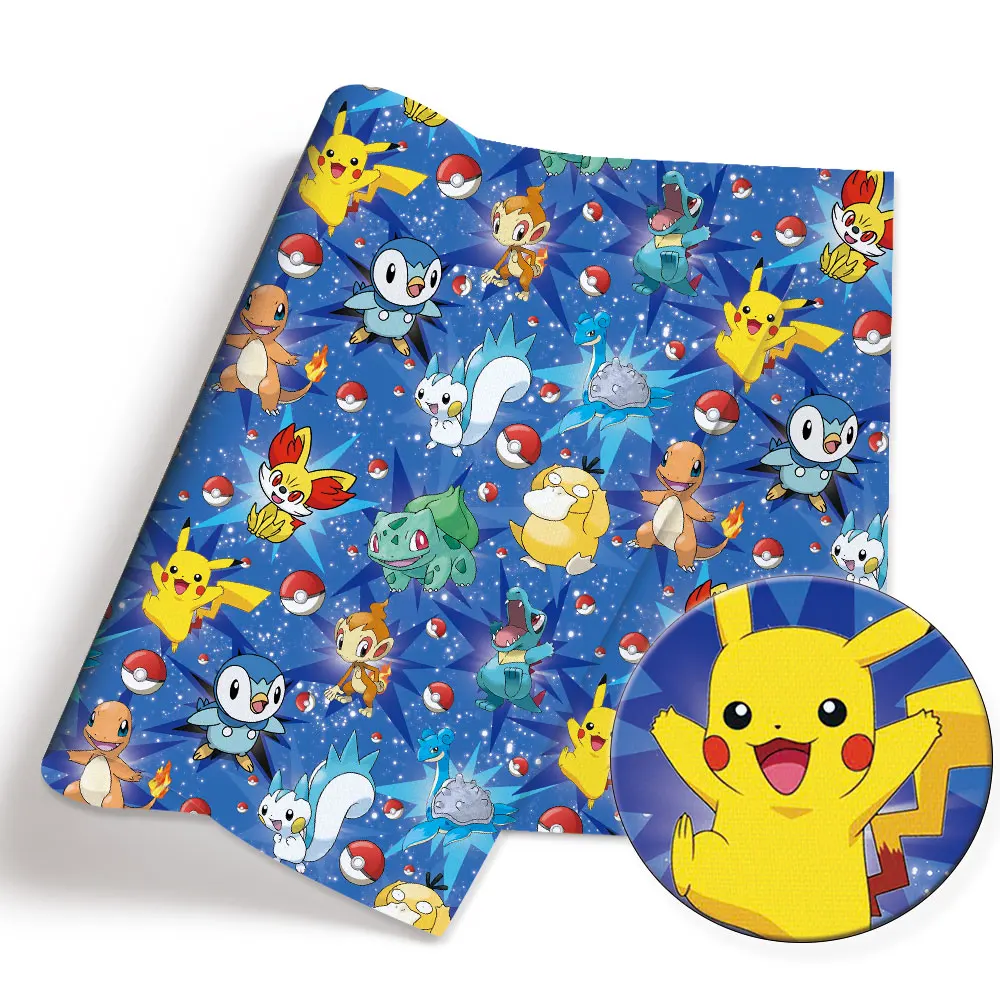 子供のためのポケモン漫画プリント生地,手作りの縫製,パッチワ - Baby Clothing In Japan のレビューと価格