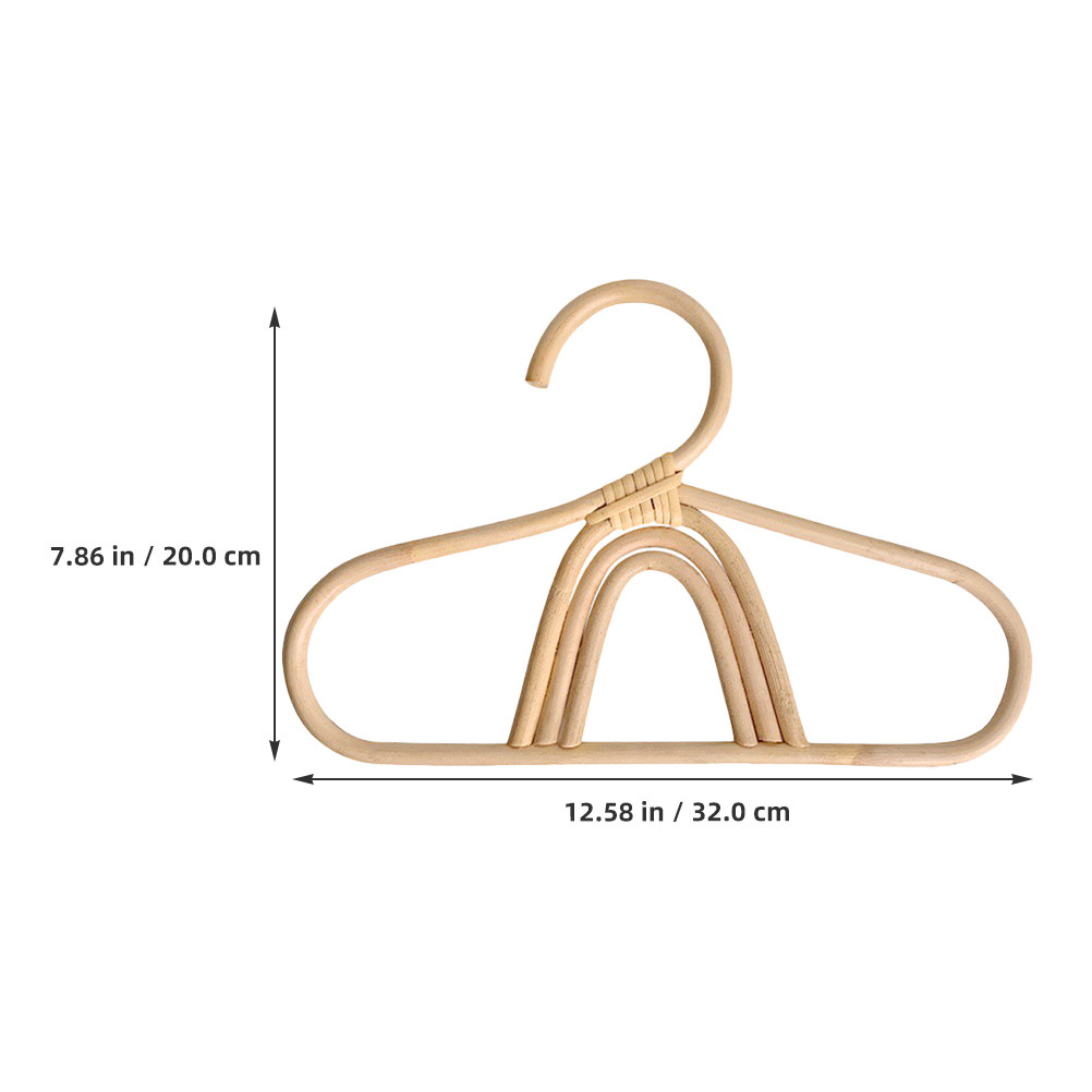 2個セット ラタン製キッズハンガー 環境に優しい滑らかな仕上 - Baby Clothing Hangers のレビューと価格