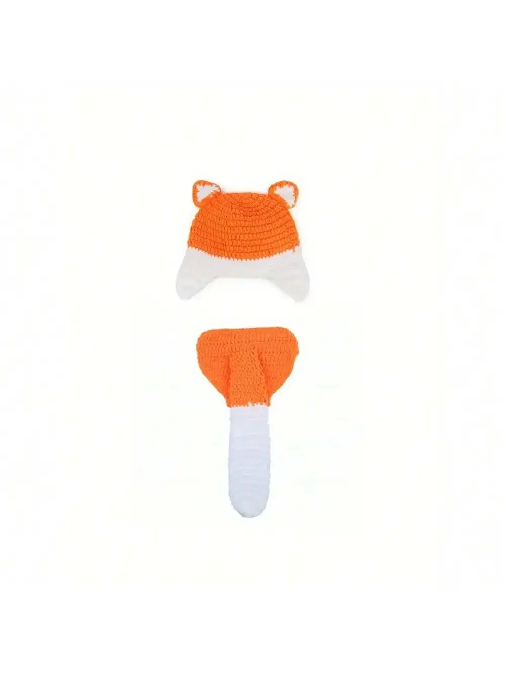 新生児用のかぎ針編みのキツネのコスチューム,写真のアクセサリ - Baby Clothing Crochet のレビューと価格